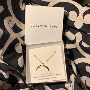 🌟Elizabeth Stone Crescent Moon Necklace